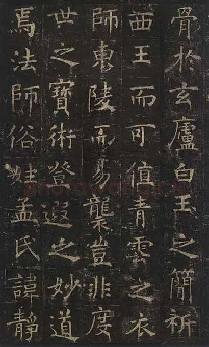 褚遂良楷书《孟法师碑》 (21)
