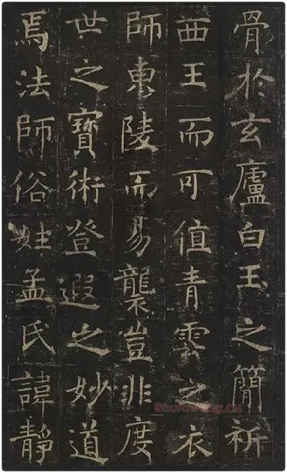 褚遂良楷书《孟法师碑》 (21)