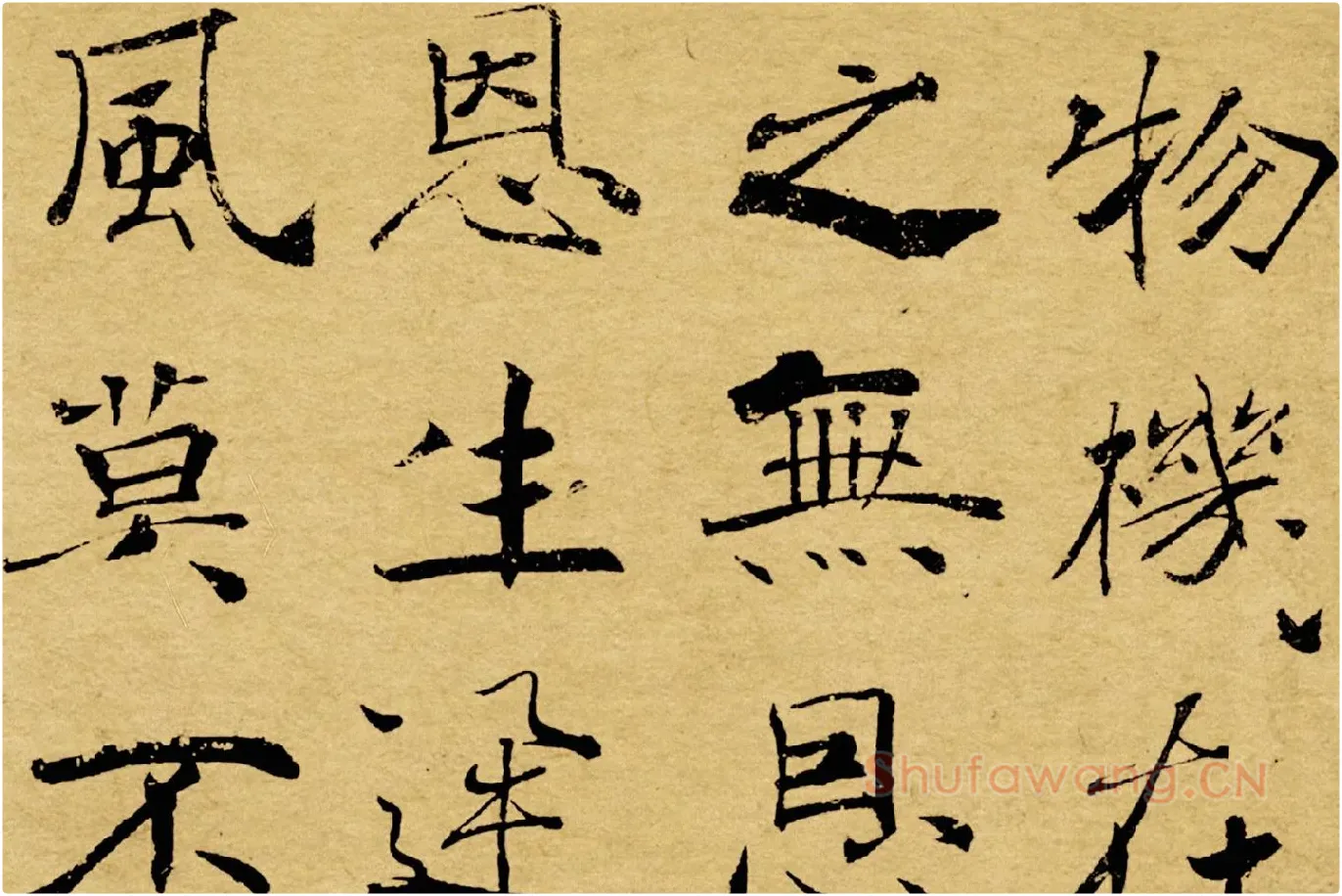 褚遂良大字行楷书《阴符经》局部 (9)