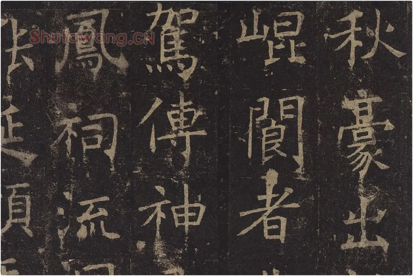 褚遂良楷书《孟法师碑》局部 (2)