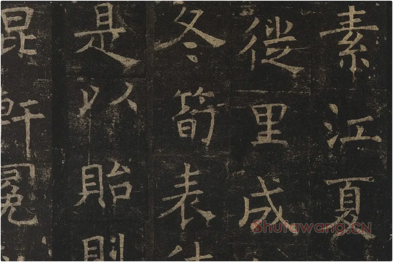褚遂良楷书《孟法师碑》局部 (4)