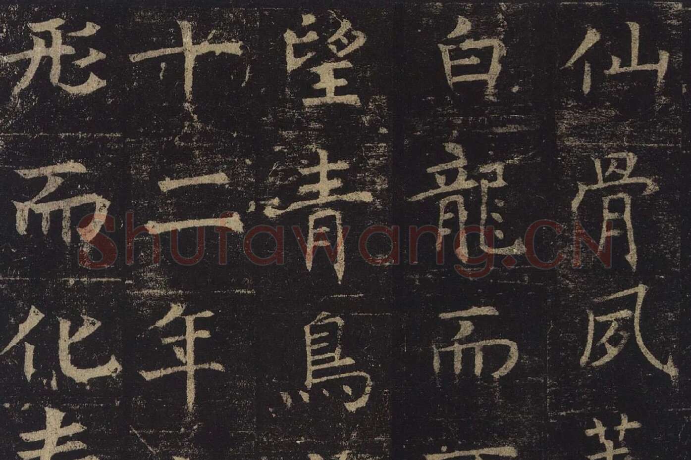 褚遂良楷书《孟法师碑》局部 (9)