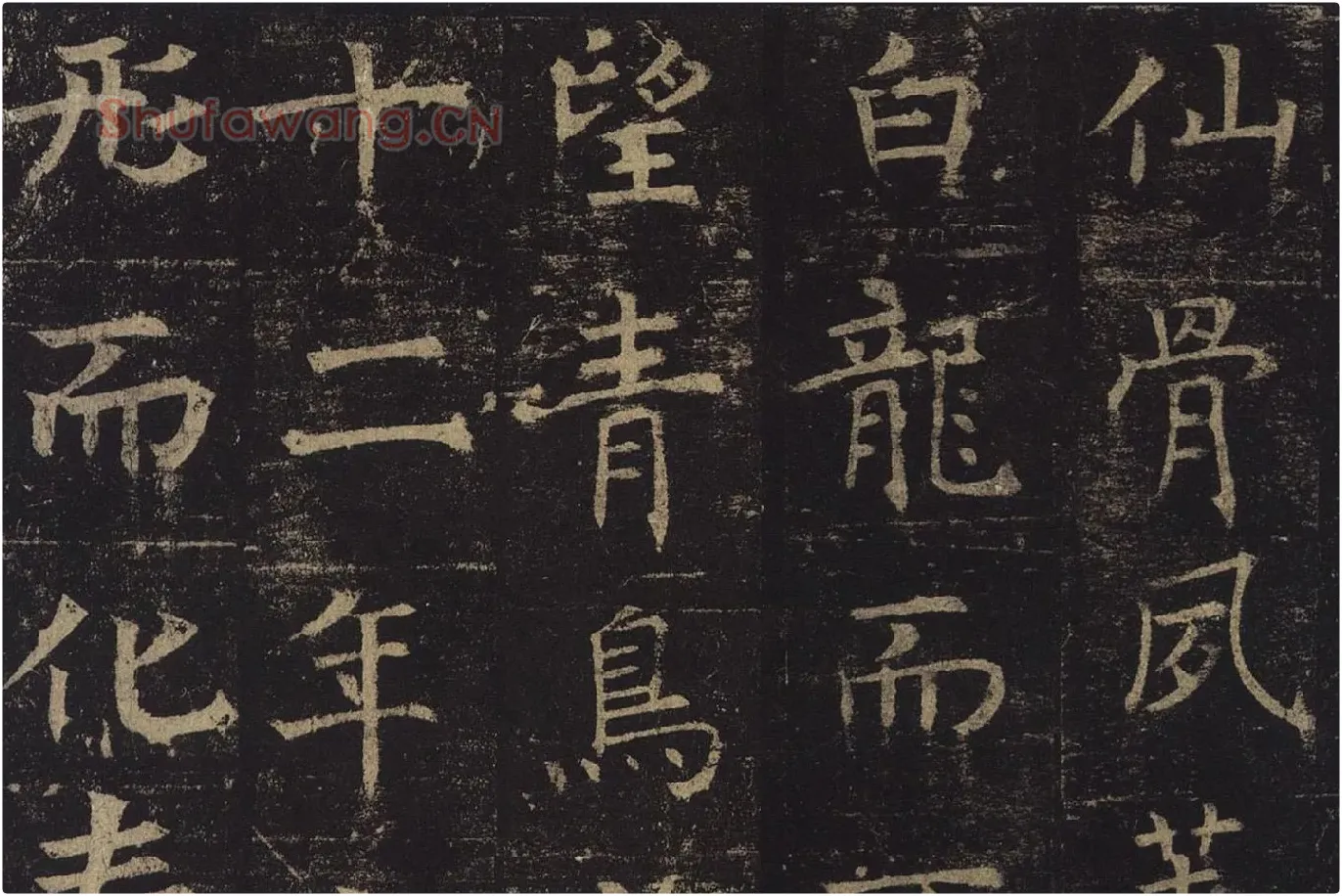 褚遂良楷书《孟法师碑》局部 (9)