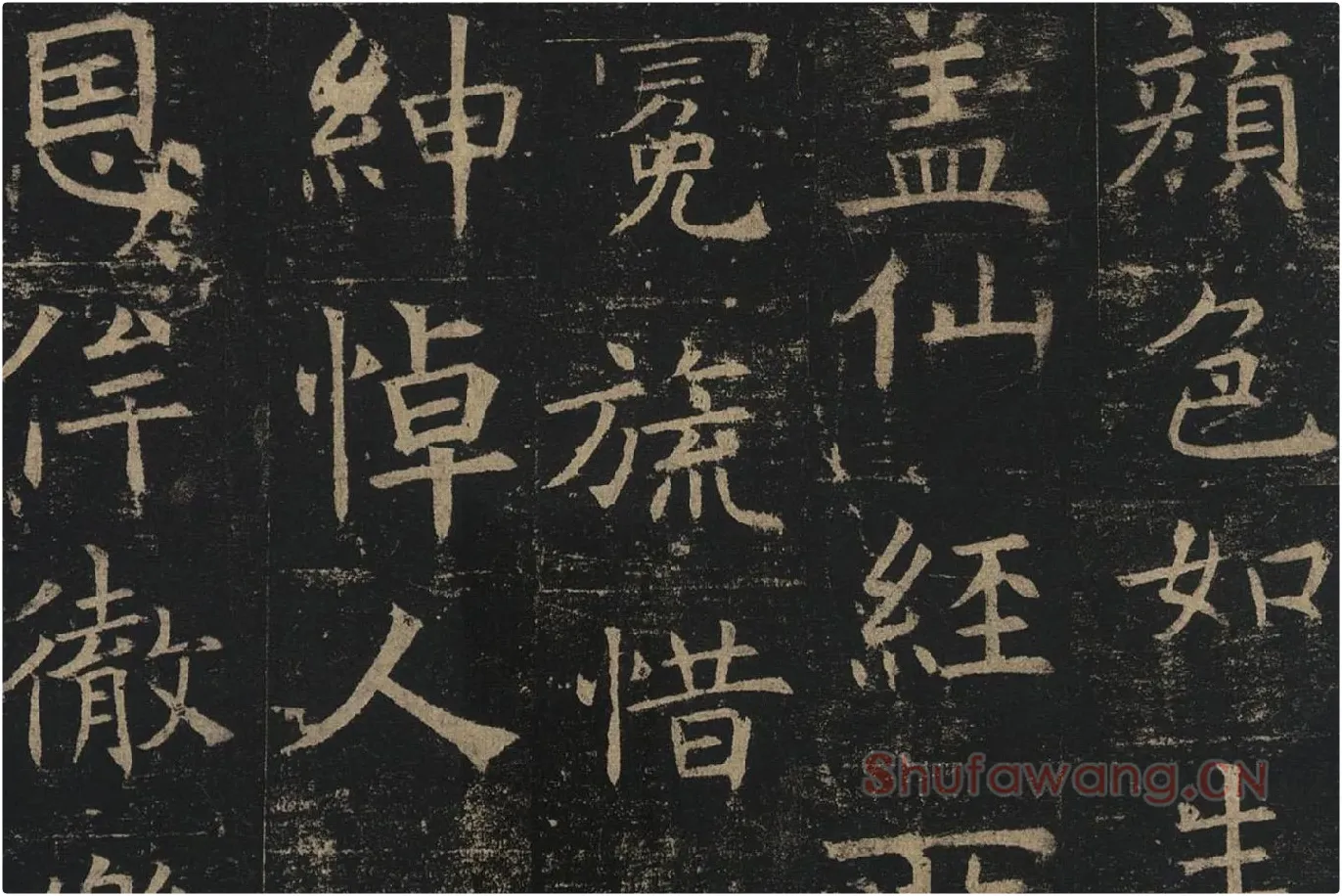 褚遂良楷书《孟法师碑》局部 (11)