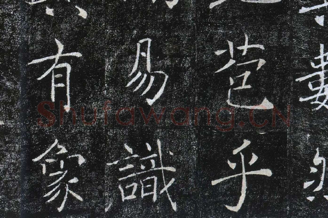褚遂良楷书《雁塔圣教序》局部 (6)