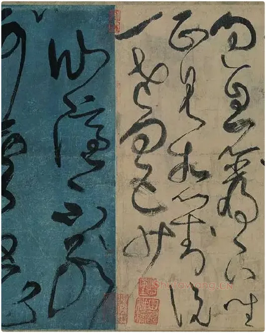 张旭狂草书《古诗四帖》卷_14