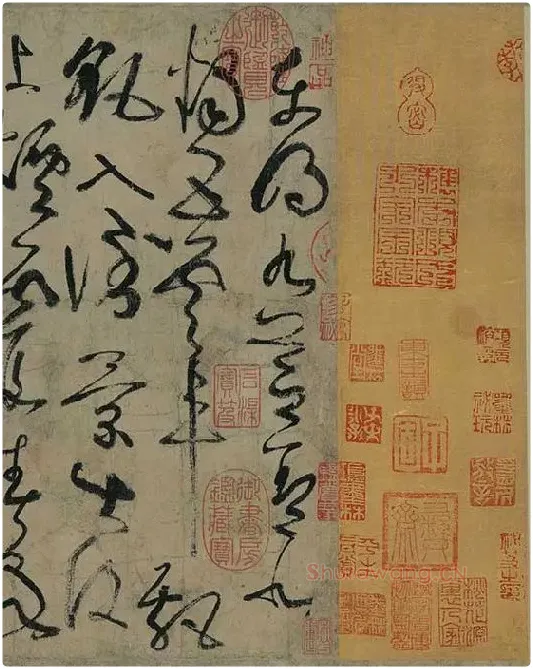 张旭狂草书《古诗四帖》卷_21