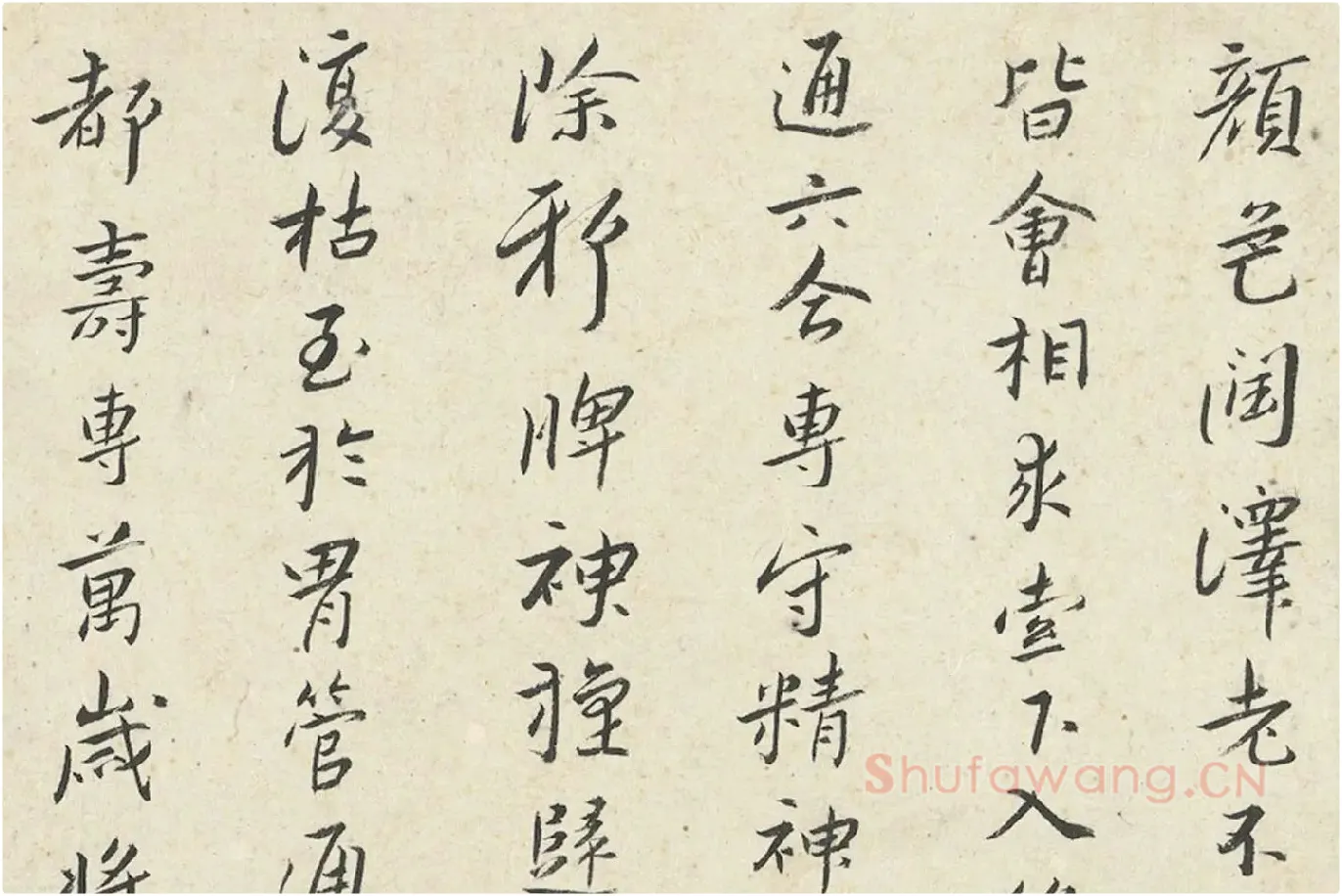 朱耷小行楷黄庭经册局部 (6)