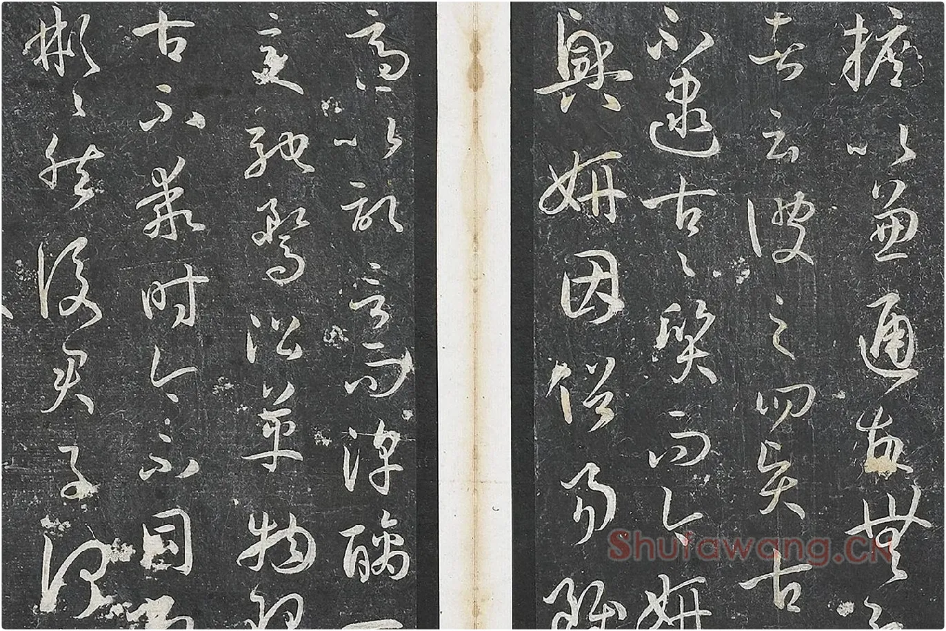 孙过庭草书《书谱》墨拓局部 (2)