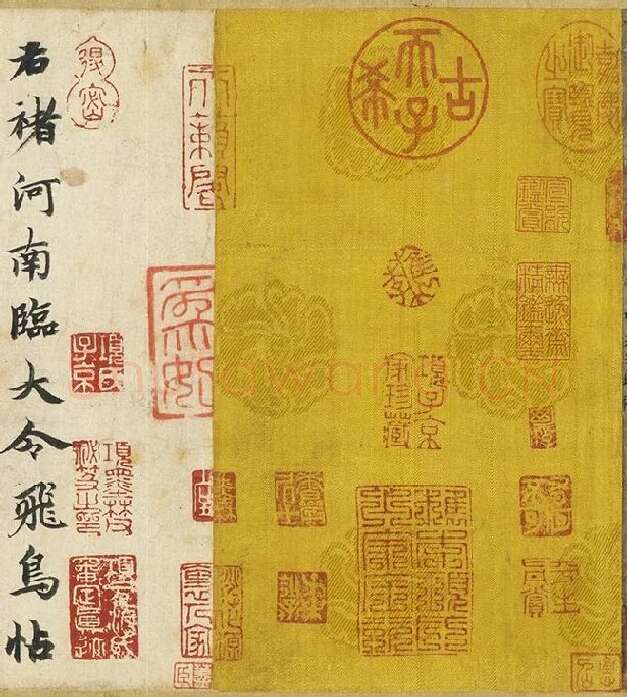 传褚遂良《临王献之飞鸟帖》卷_05