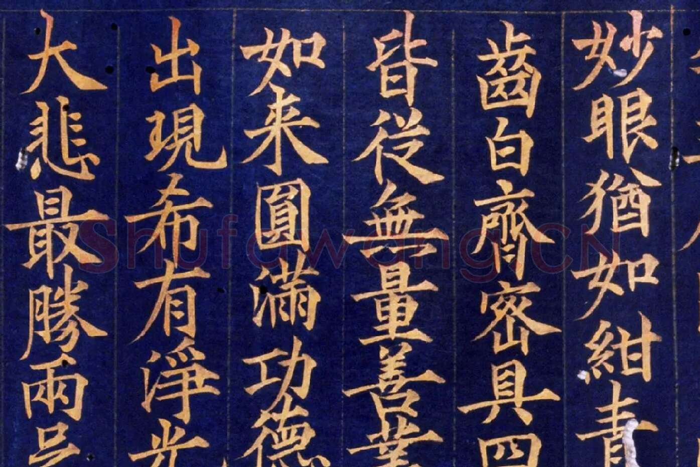 楷书金字大藏经《大宝积经卷》高清大图局部 (10)