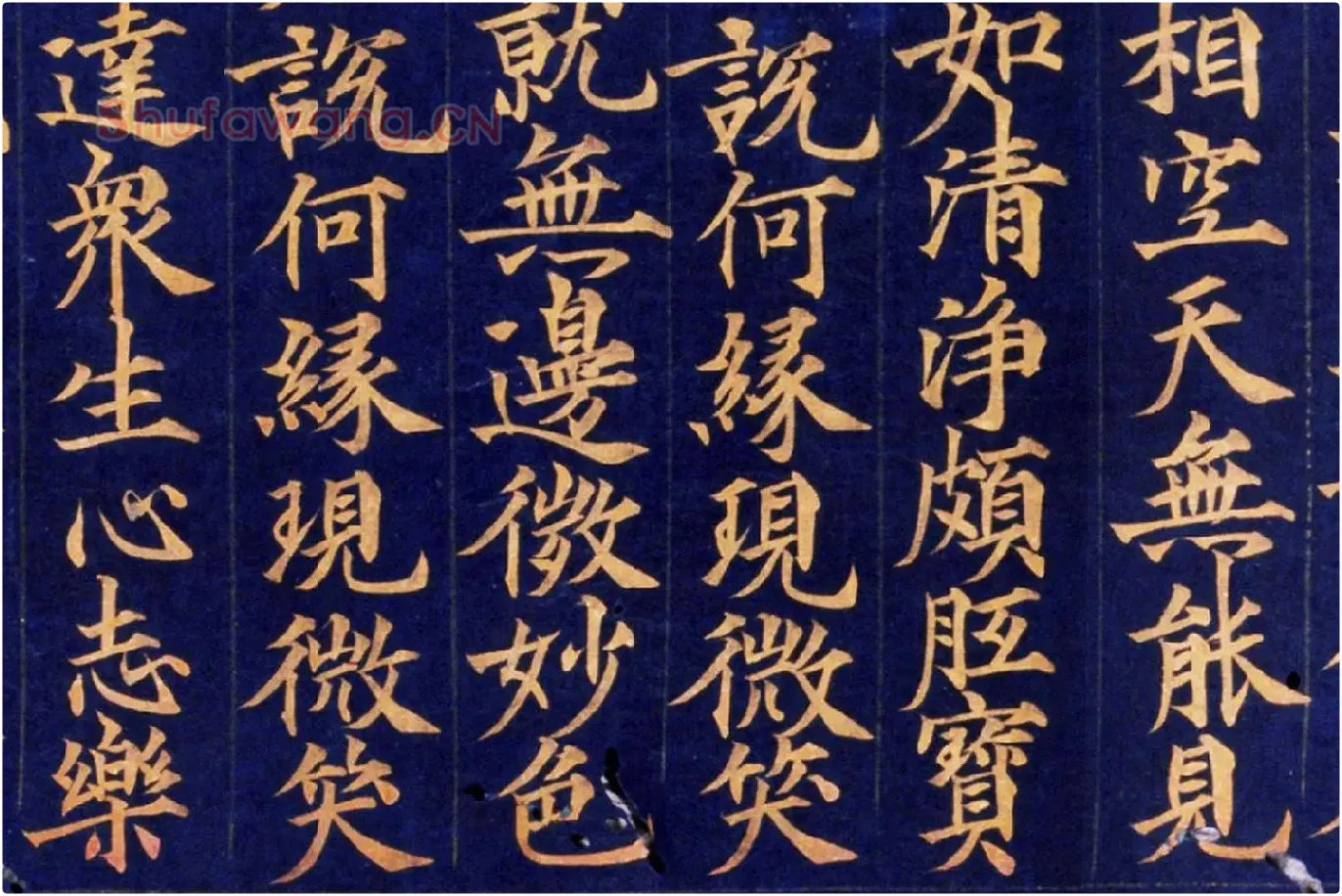 楷书金字大藏经《大宝积经卷》高清大图局部 (11)