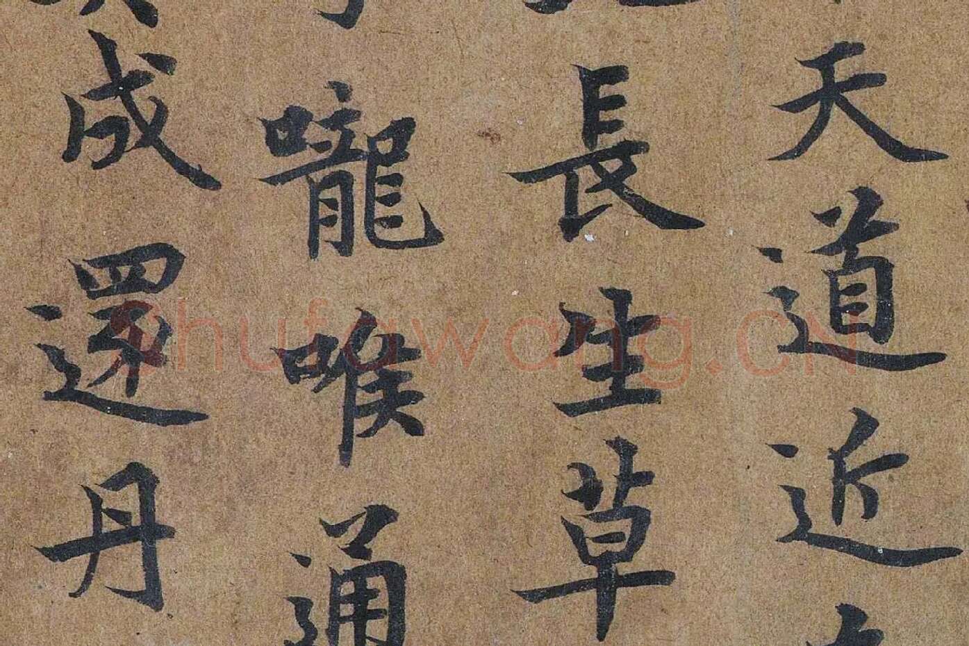 唐摹黄庭经楷书高清大图局部 (10)