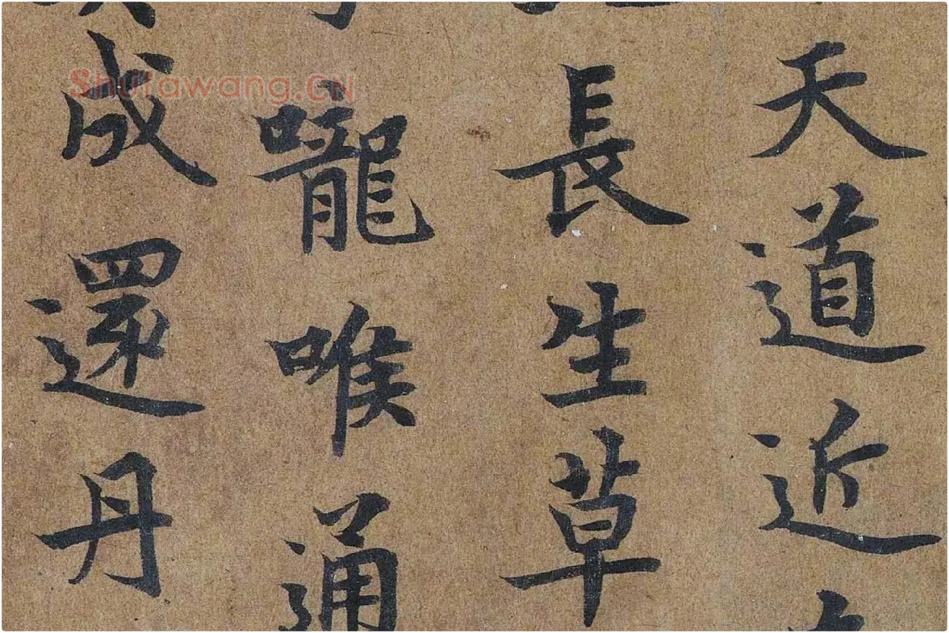 唐摹黄庭经楷书高清大图局部 (10)