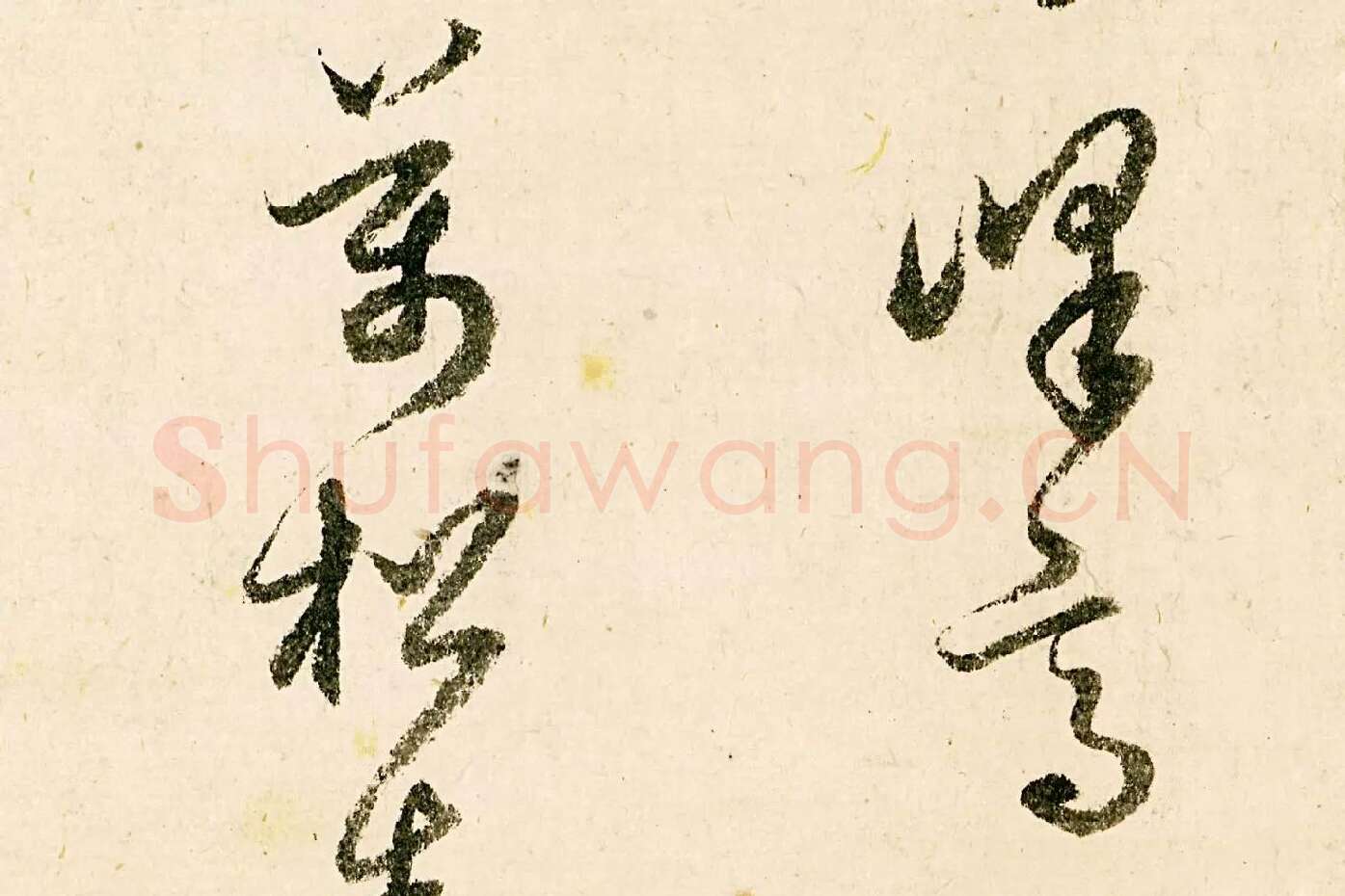 释守仁草书书法《题跋太白山图卷》局部 (1)