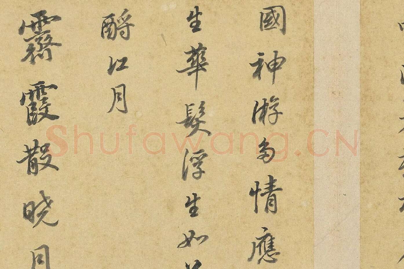 陈邦彦行书书唐宋诗局部 (9)