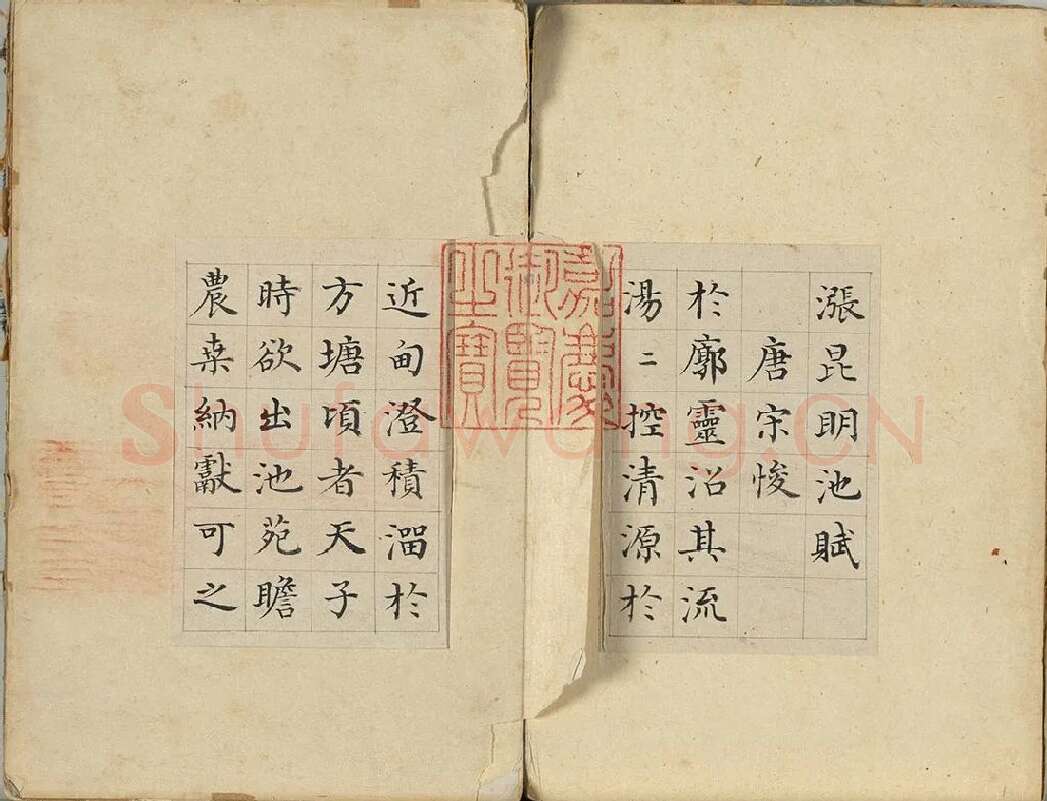 陈邦彦书唐人赋册 (1)