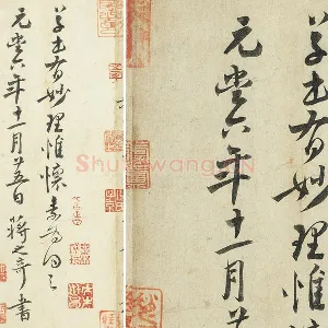 蒋之奇行书《题跋怀素自叙帖》