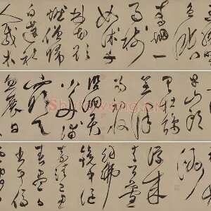 文徵明草书《湖光披素练诗卷》数字书法资源