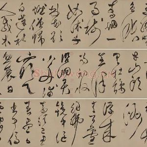 文徵明草书《湖光披素练诗卷》数字书法资源