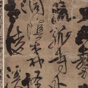 王铎行草书《金山寺诗立轴》