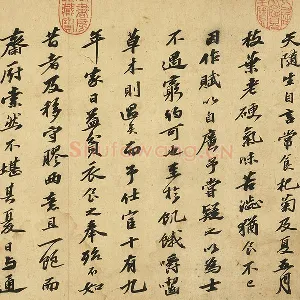 苏轼行书《自书后杞菊赋》卷