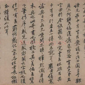 宋黄庭坚行书《致云夫七弟尺牍》又名《云夫帖》