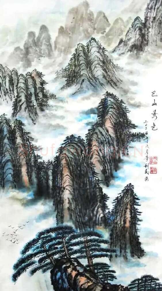 李利民·国画:巴山秀色