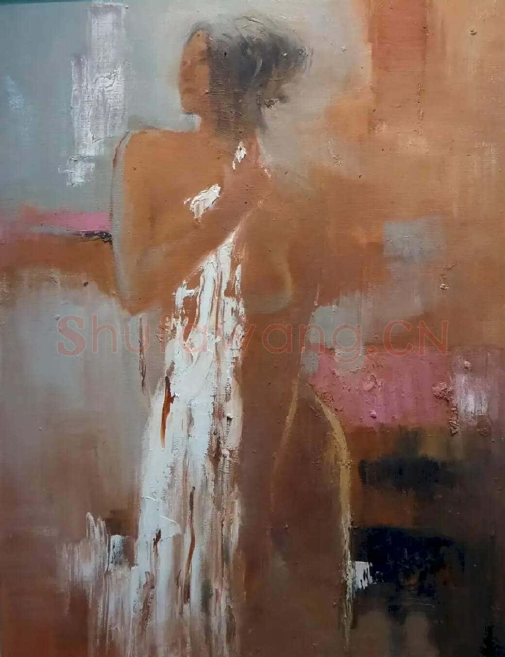 张军伟·《浴女1》布面油画
