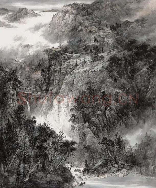 王培忠·山光积翠水含烟