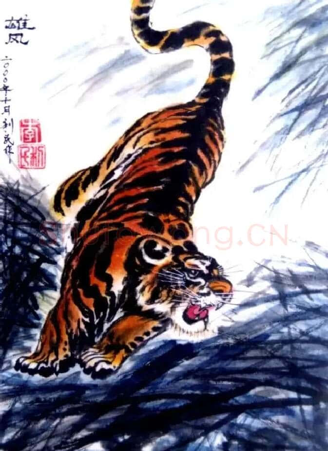 李利民·国画:雄风