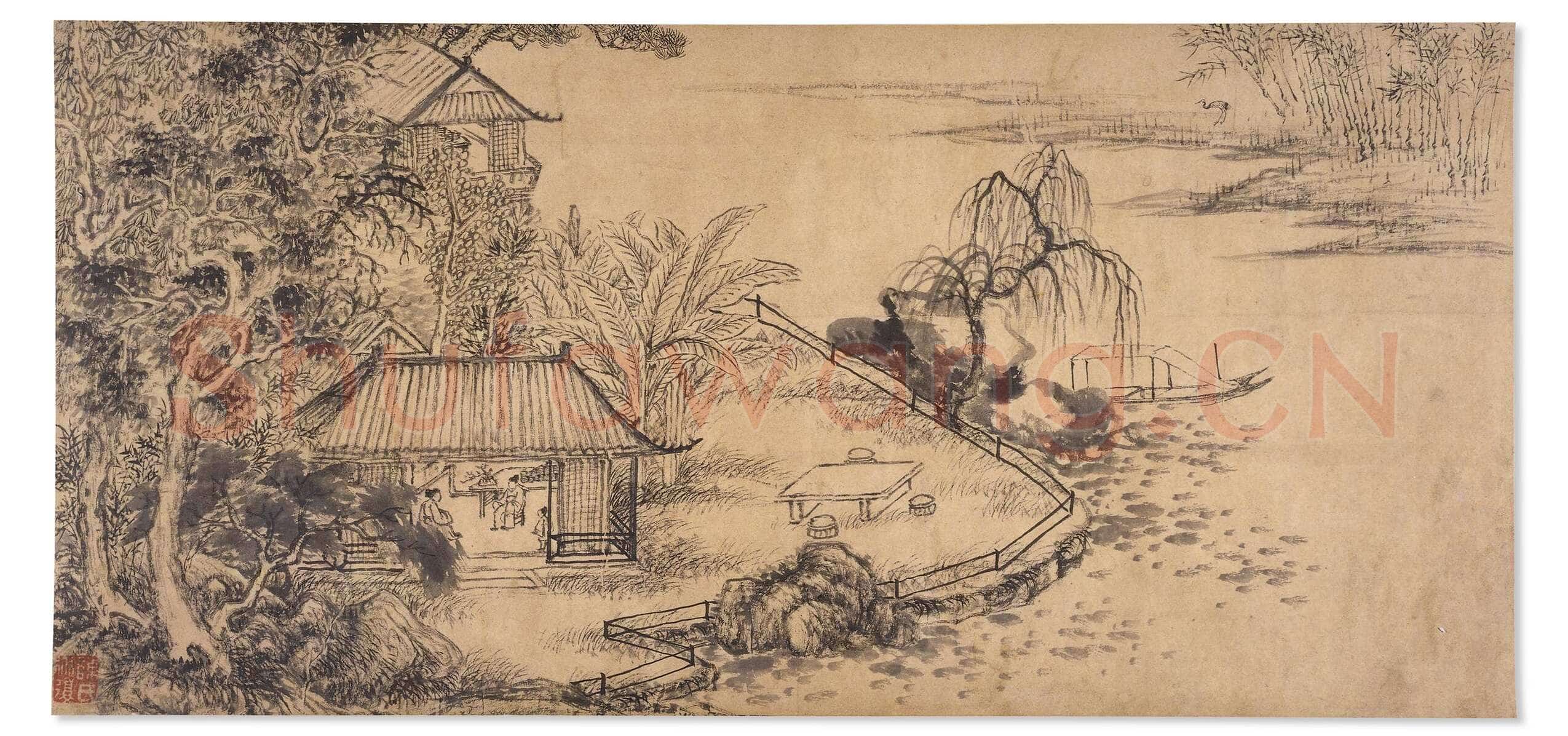 陈淳《昼锦堂记》纸本 草书 纵29.5,全卷 939.50cm 1544年 英国大英博物馆藏