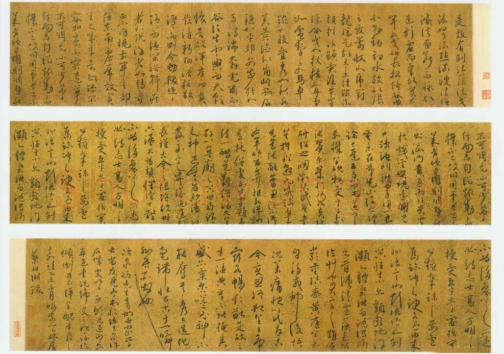 蔡羽《论书法语卷》纸本草书 24.8×273.6cm，南京博物院藏