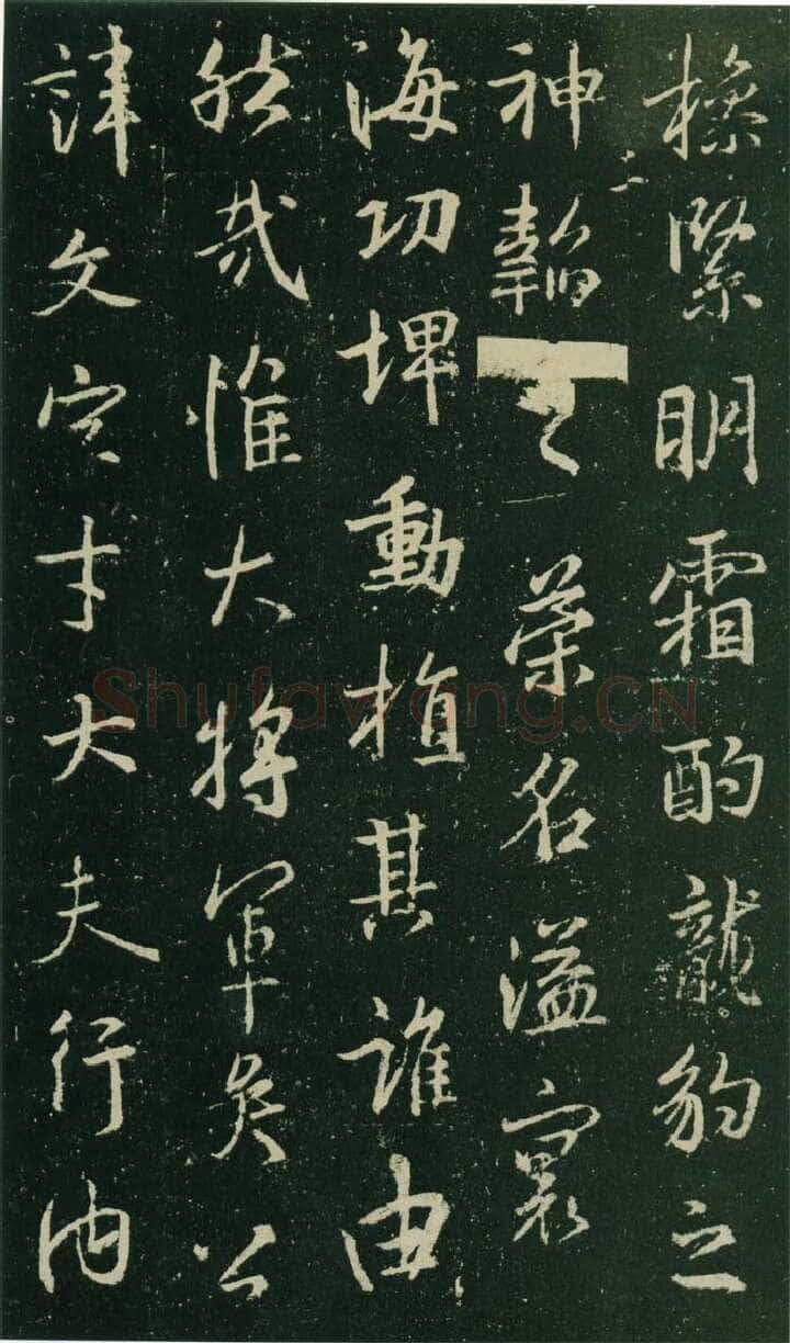 大雅《兴福寺半截碑》王羲之书法欣赏,摘自东晋唐集兴福寺半截碑