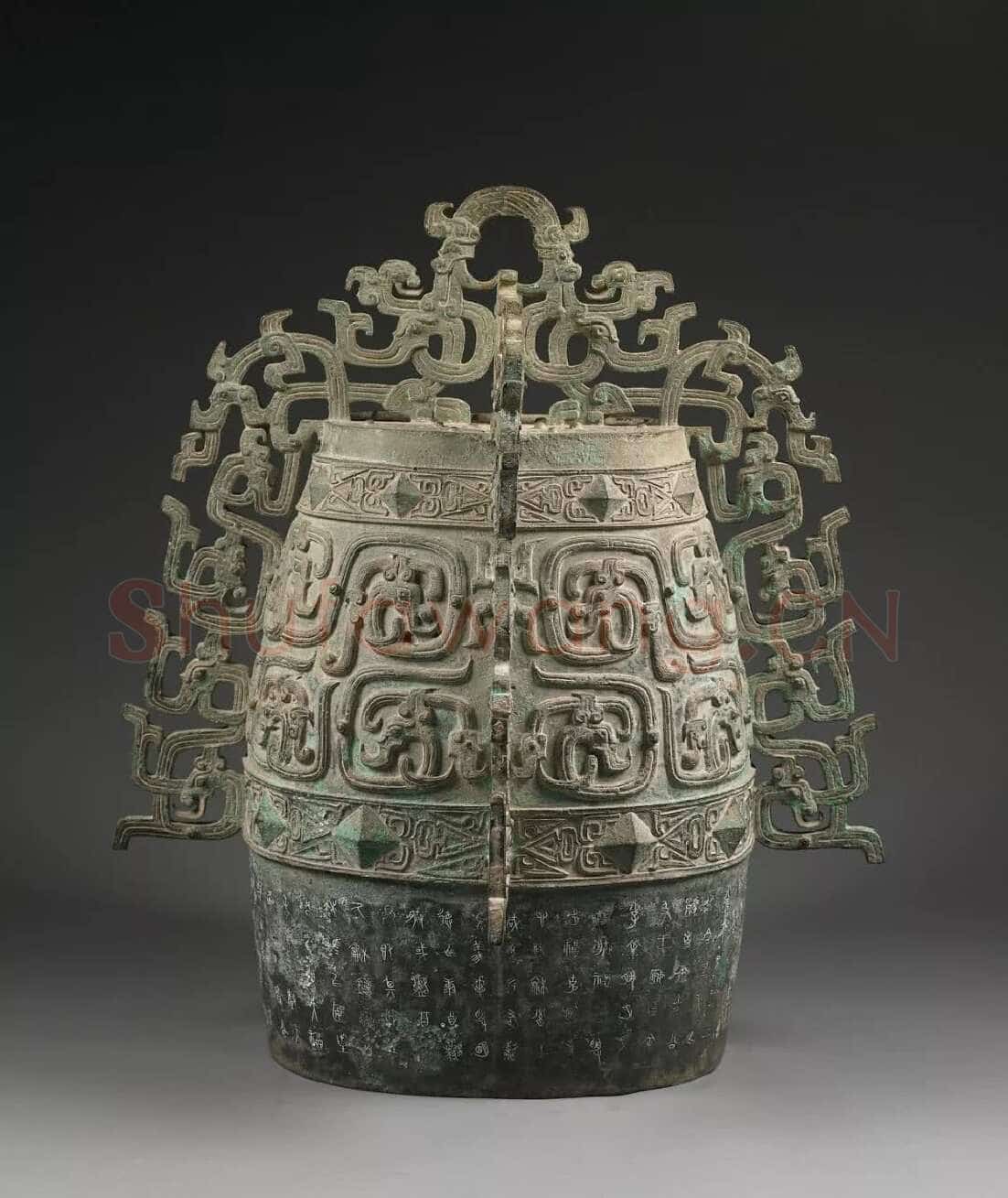 秦公镈金文作品欣赏,摘自先秦秦公镈
