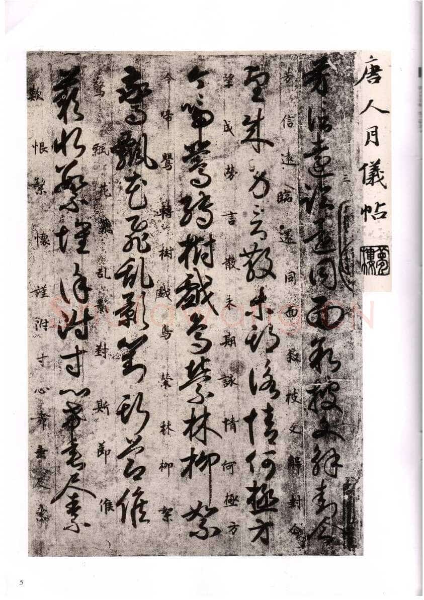 唐人月仪帖