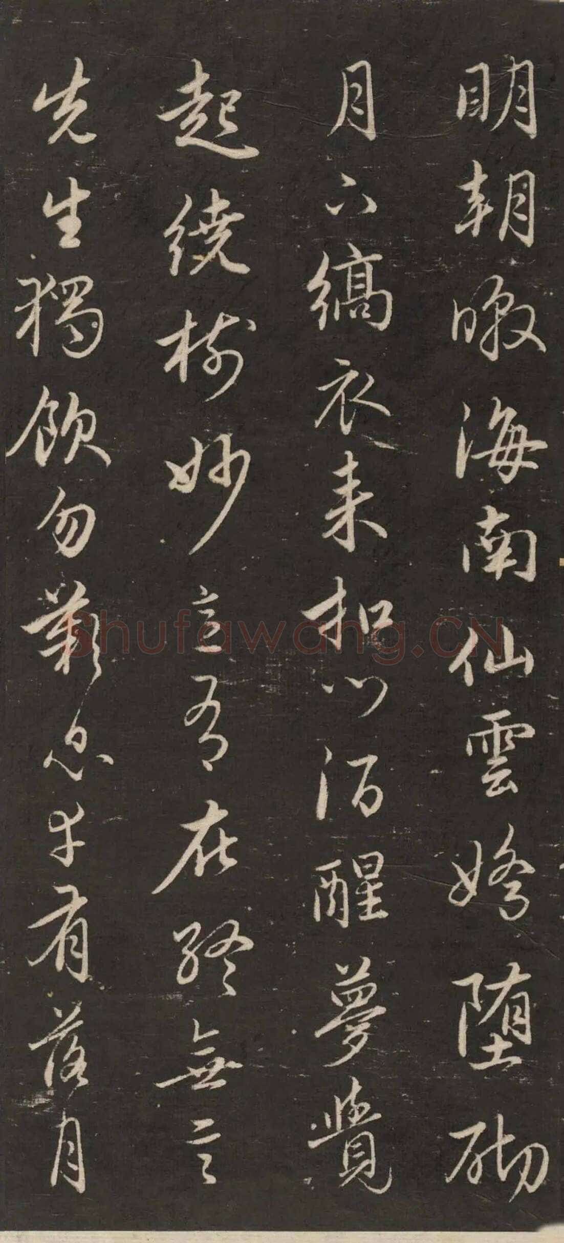 赵孟頫《行书苏轼梅花十绝》(墨拓)