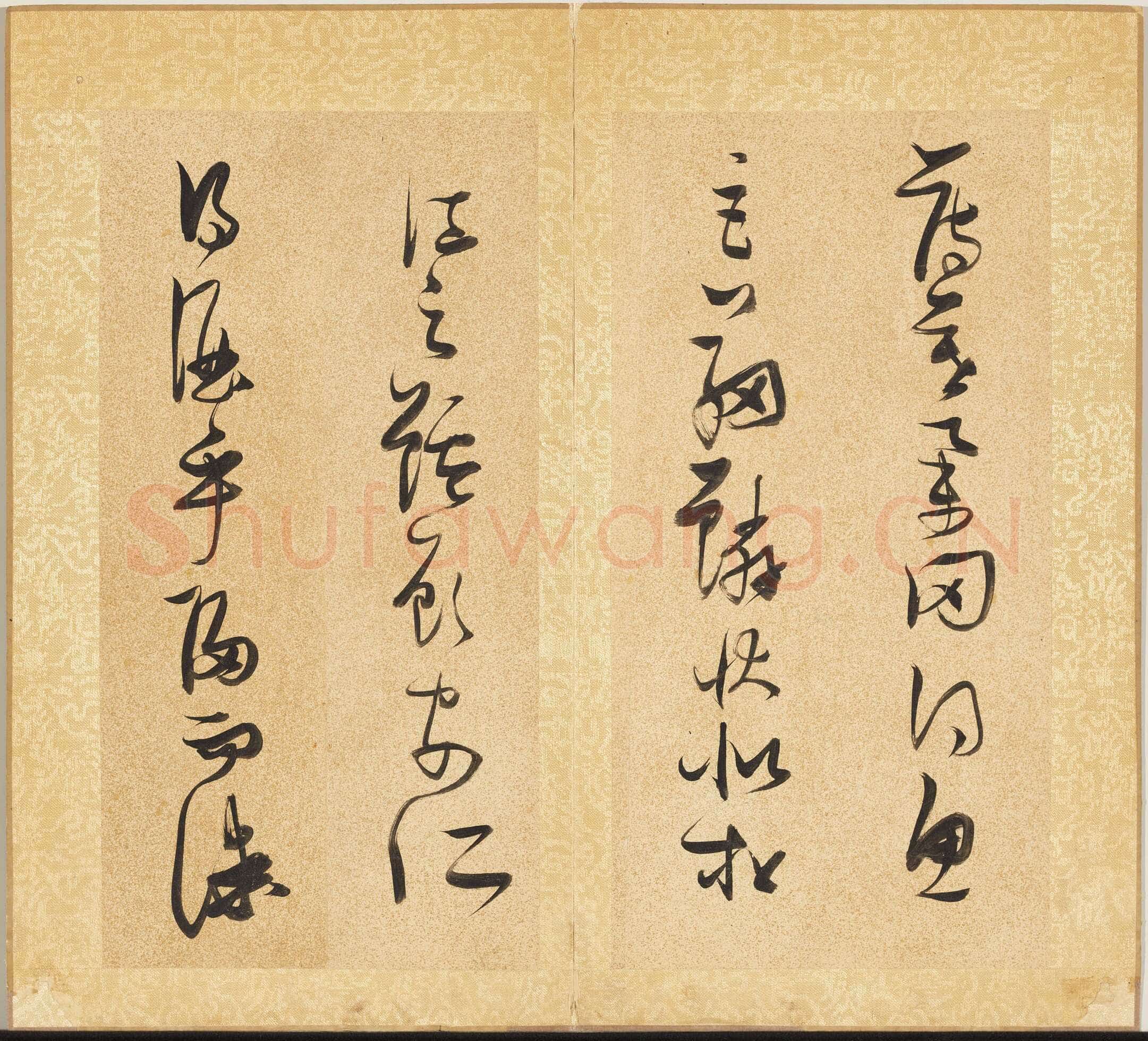 张瑞图《草书后赤壁赋册》纸本草书 29.3x15cm ×15 天启七年(1627)台北故宫博物院藏