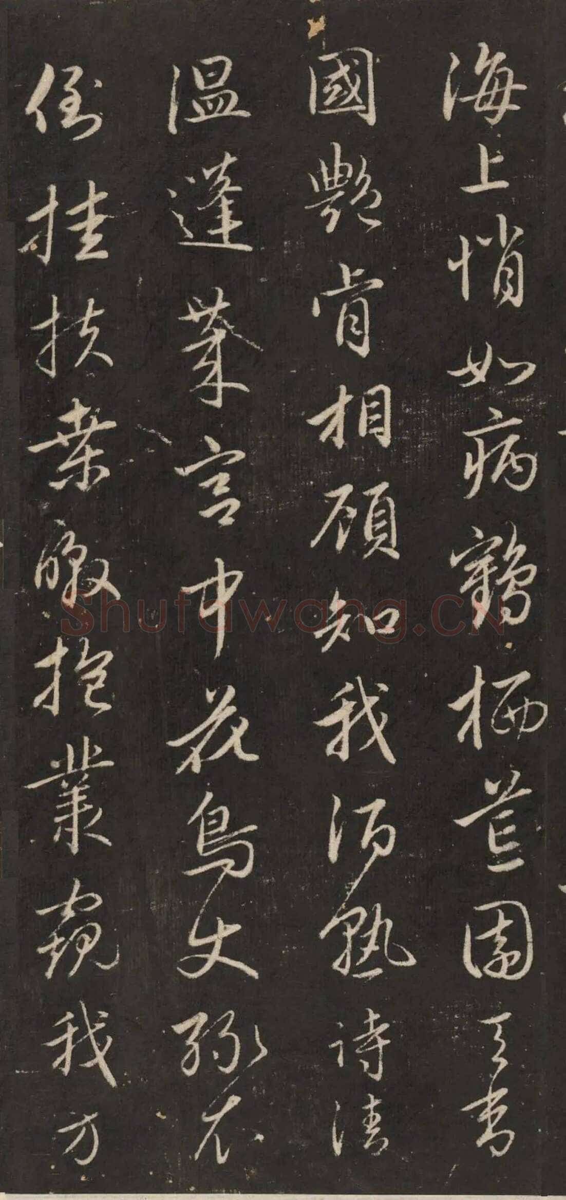 赵孟頫《行书苏轼梅花十绝》(墨拓)