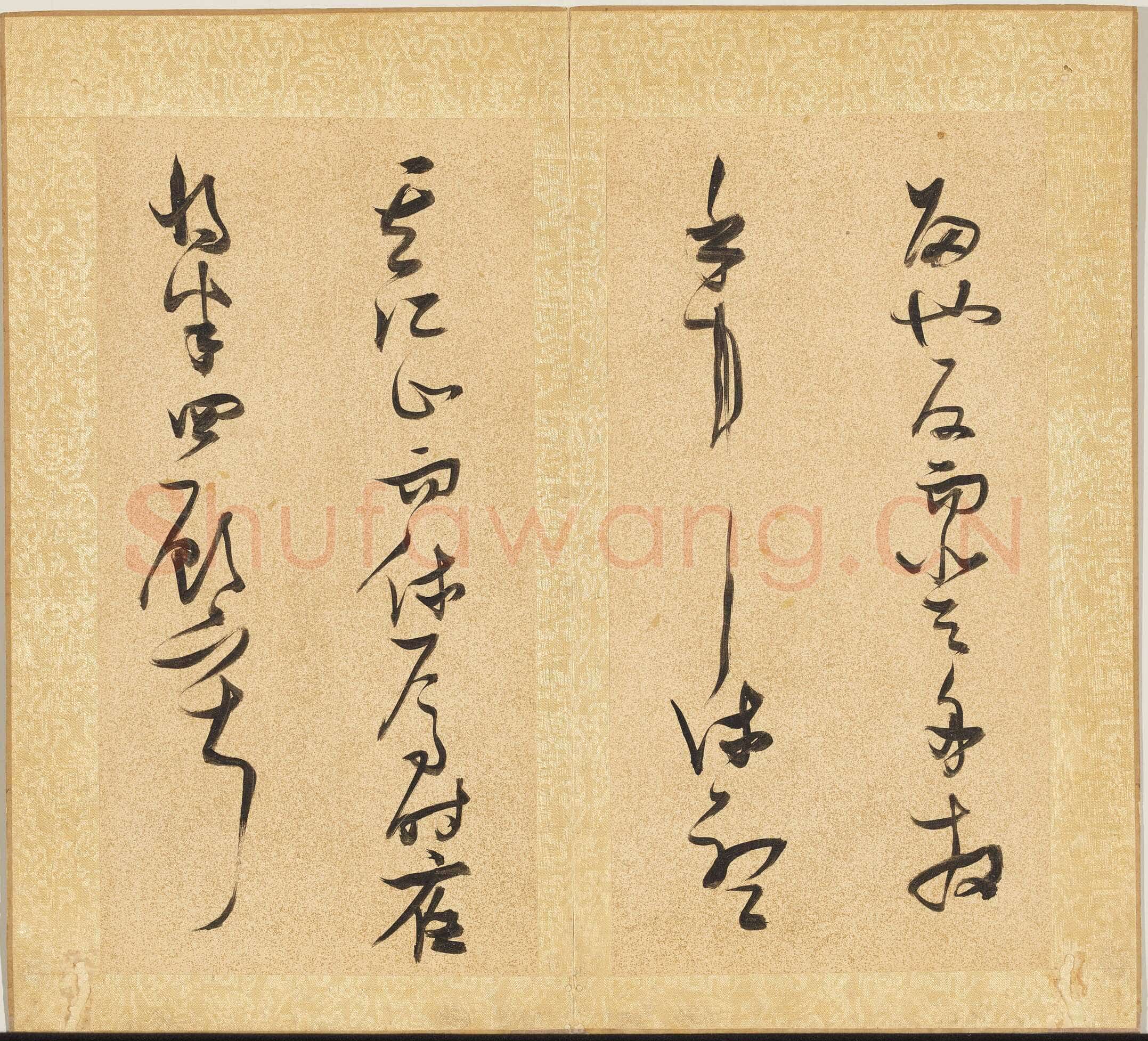 张瑞图《草书后赤壁赋册》纸本草书 29.3x15cm ×15 天启七年(1627)台北故宫博物院藏