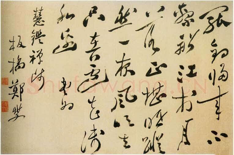 郑燮(郑板桥)《草书司空曙七绝》65×100.8cm 南京博物院藏