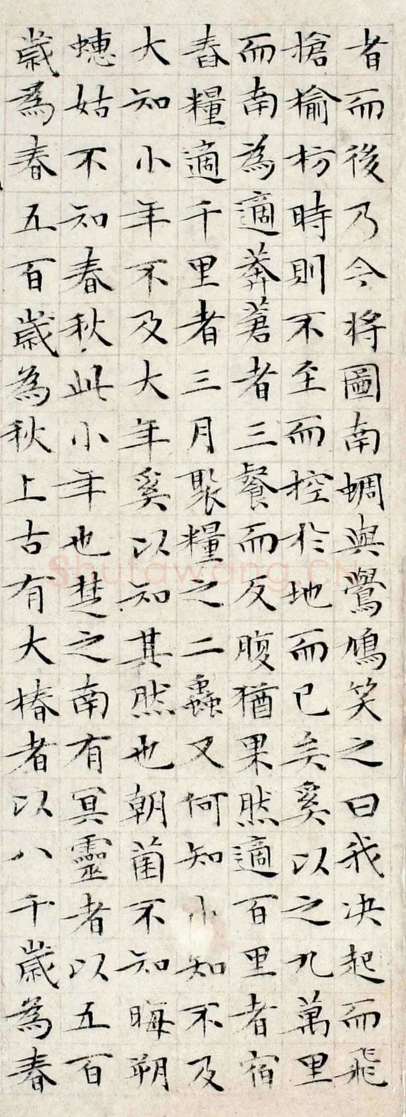 文徵明《小楷庄子南华经》纸本册页 湖南省博物馆藏