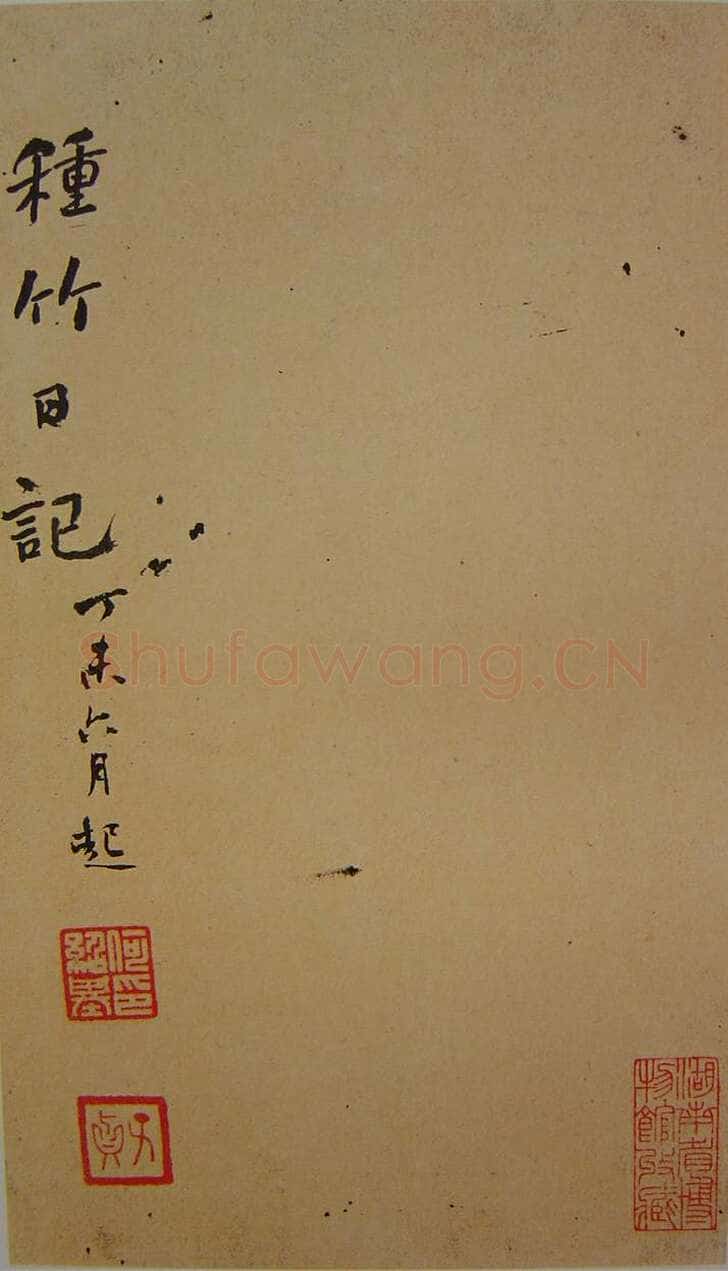 何绍基《种竹日记》30.5×17.5cm 湖南省博物馆藏