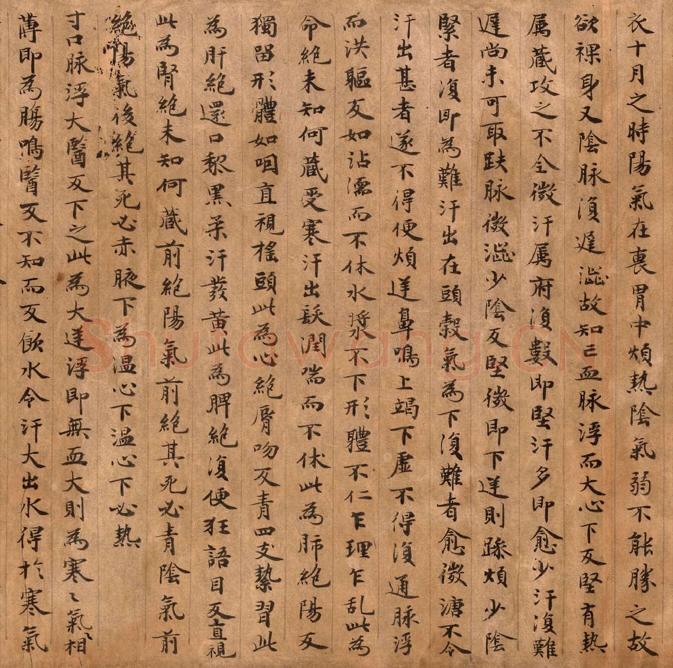 敦煌书法敦煌书法作品,摘自东晋至北宋医药文献
