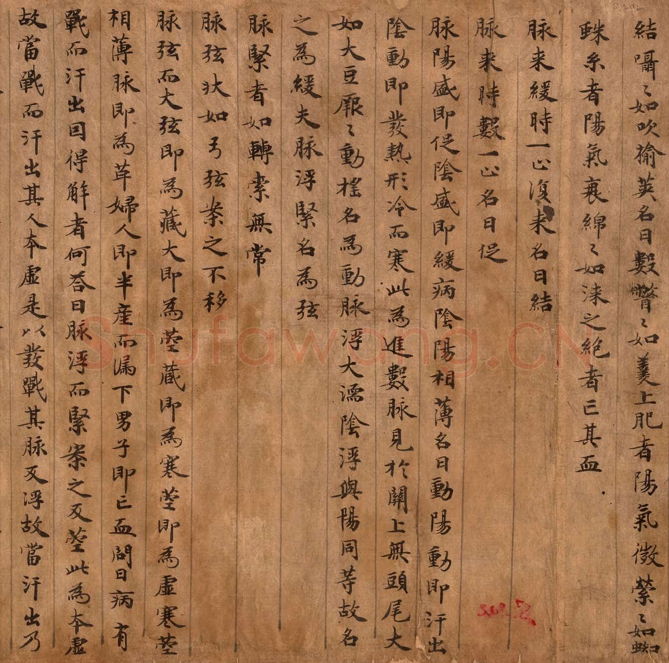敦煌书法敦煌书法作品,摘自东晋至北宋医药文献