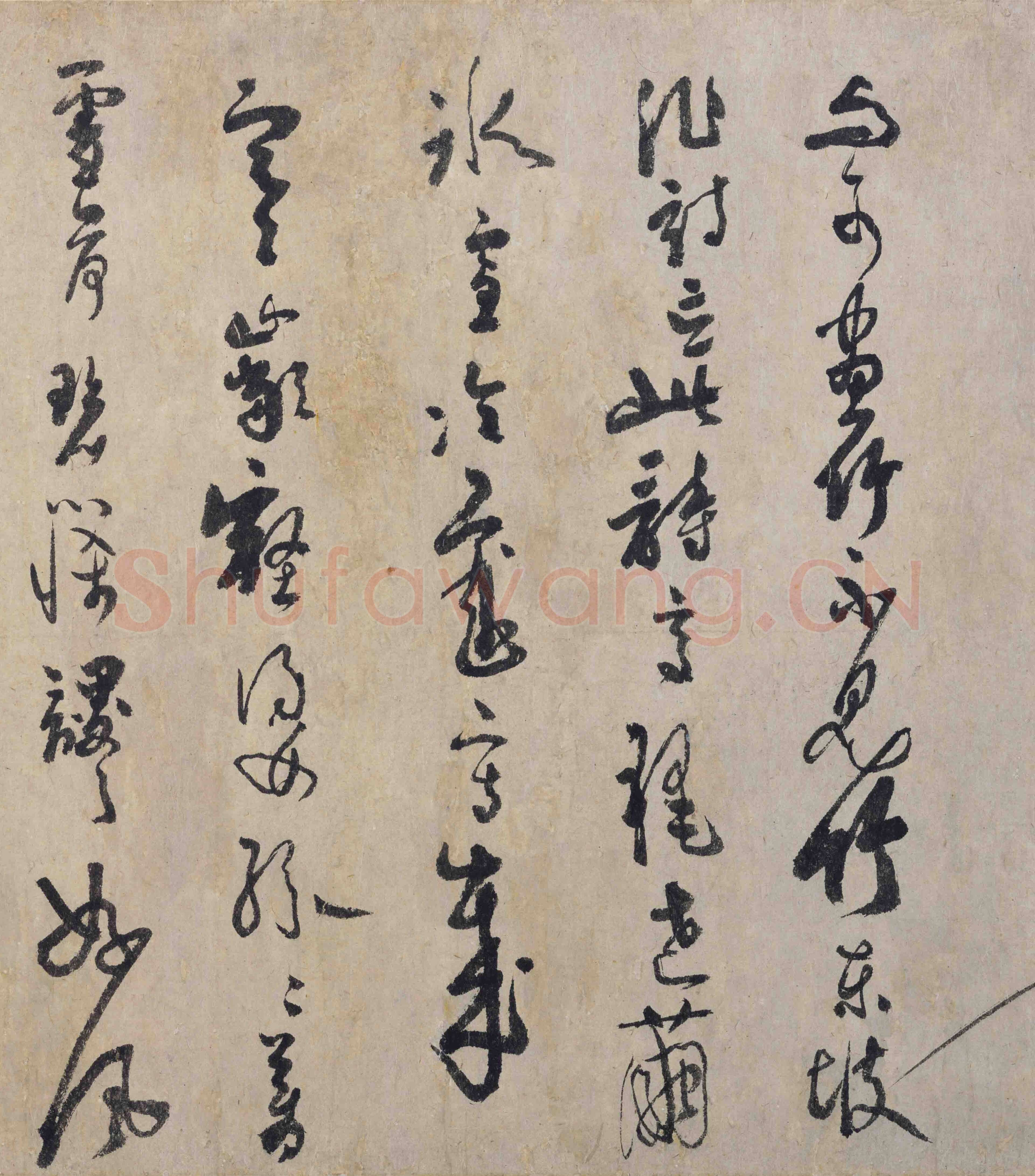吴镇《竹谱图卷》纸本36×539.3cm 1350年作 上海博物馆藏