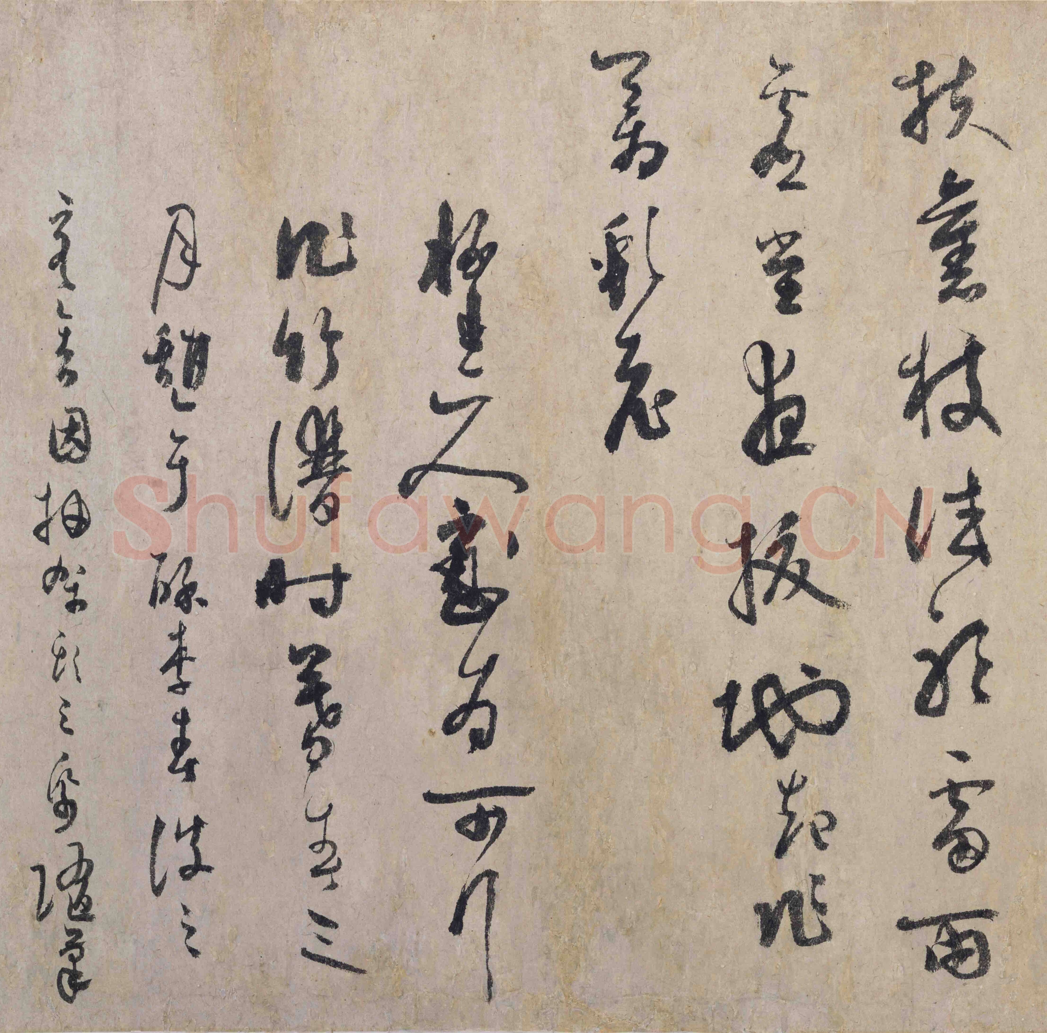 吴镇《竹谱图卷》纸本36×539.3cm 1350年作 上海博物馆藏