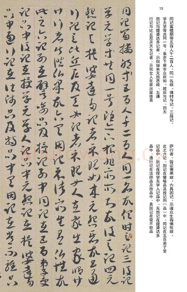 敦煌书法敦煌书法作品,摘自东晋至北宋唐人草书法华经玄赞卷