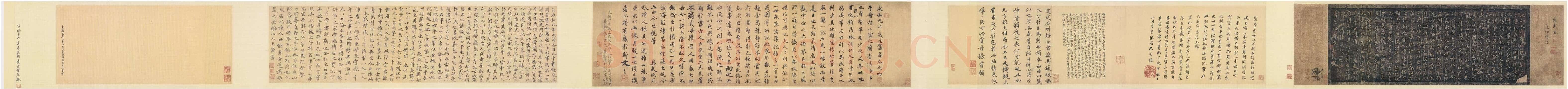 赵孟頫《临兰亭序》绢本行书 27.4×102cm 北京故宫博物院藏