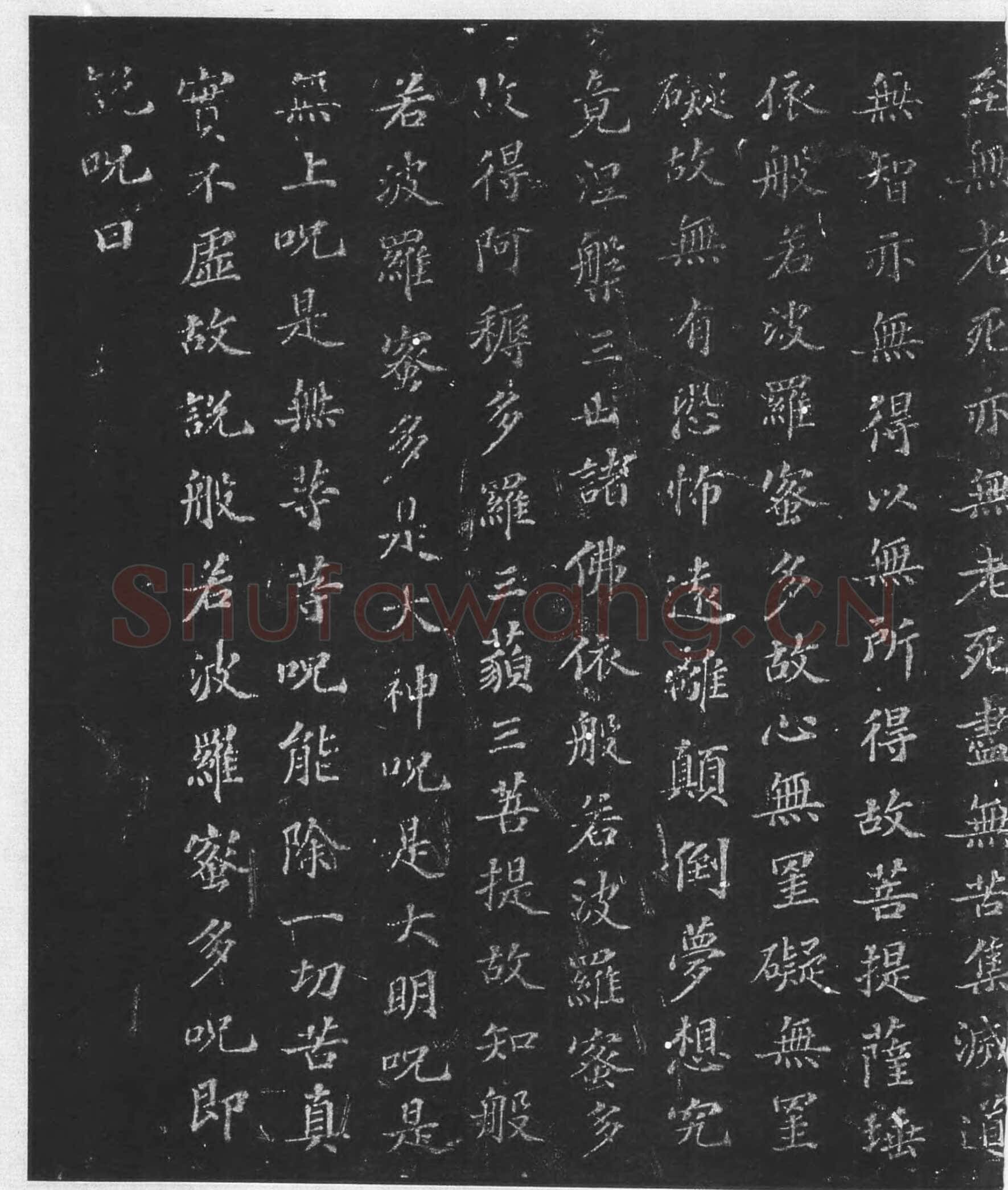 苏轼《摩诃般若波罗蜜多心经》墨拓